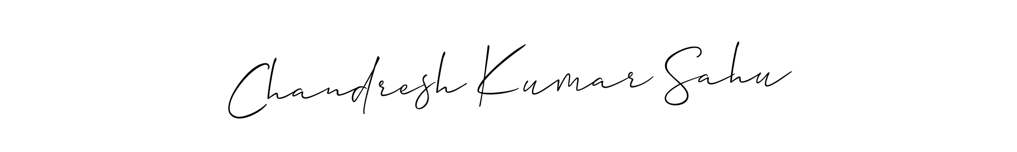 Also we have Chandresh Kumar Sahu name is the best signature style. Create professional handwritten signature collection using Allison_Script autograph style. Chandresh Kumar Sahu signature style 2 images and pictures png