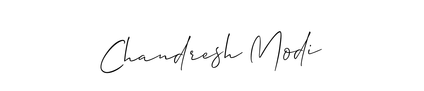 Also we have Chandresh Modi name is the best signature style. Create professional handwritten signature collection using Allison_Script autograph style. Chandresh Modi signature style 2 images and pictures png