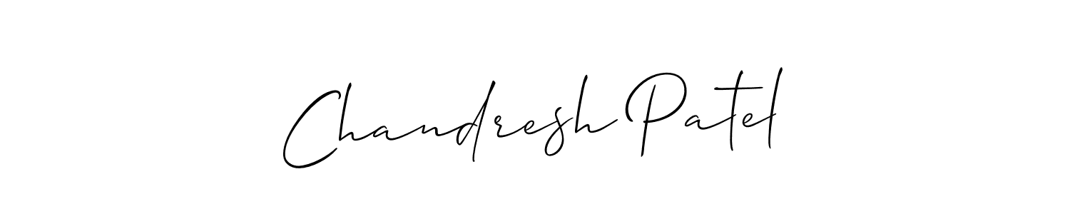 Also we have Chandresh Patel name is the best signature style. Create professional handwritten signature collection using Allison_Script autograph style. Chandresh Patel signature style 2 images and pictures png