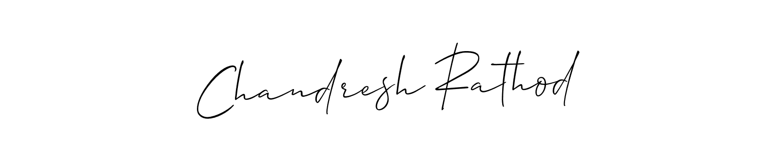 Make a beautiful signature design for name Chandresh Rathod. With this signature (Allison_Script) style, you can create a handwritten signature for free. Chandresh Rathod signature style 2 images and pictures png