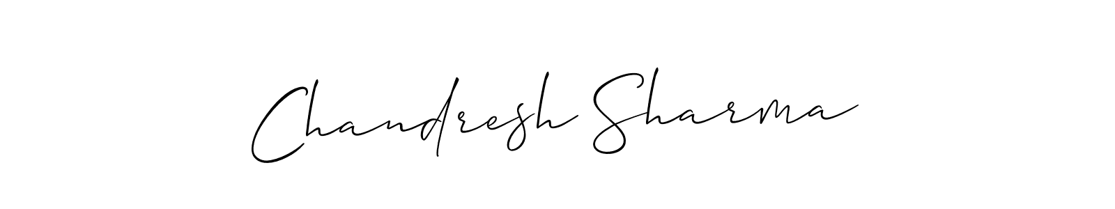 Also You can easily find your signature by using the search form. We will create Chandresh Sharma name handwritten signature images for you free of cost using Allison_Script sign style. Chandresh Sharma signature style 2 images and pictures png