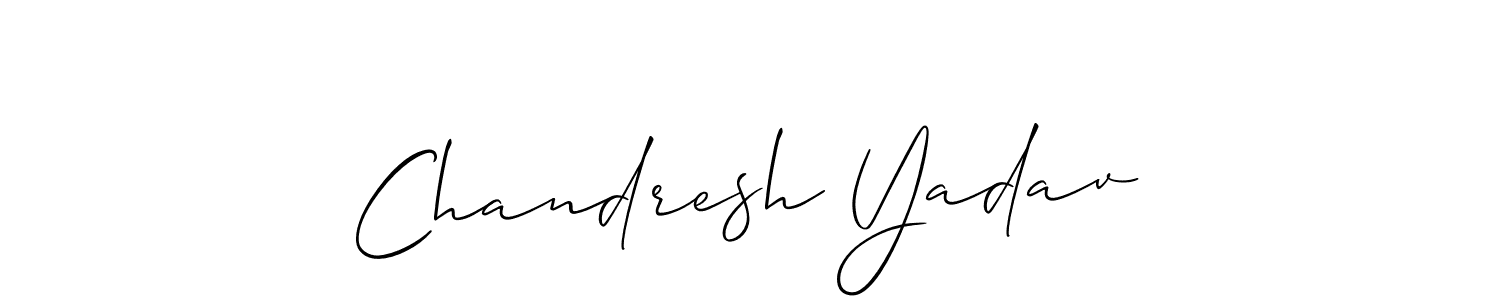 It looks lik you need a new signature style for name Chandresh Yadav. Design unique handwritten (Allison_Script) signature with our free signature maker in just a few clicks. Chandresh Yadav signature style 2 images and pictures png