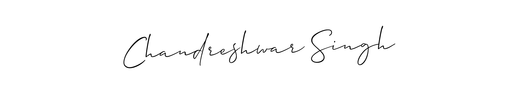 Design your own signature with our free online signature maker. With this signature software, you can create a handwritten (Allison_Script) signature for name Chandreshwar Singh. Chandreshwar Singh signature style 2 images and pictures png