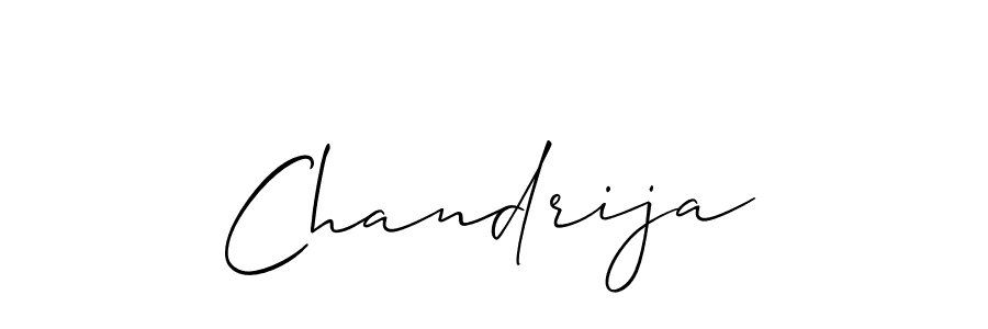 Use a signature maker to create a handwritten signature online. With this signature software, you can design (Allison_Script) your own signature for name Chandrija. Chandrija signature style 2 images and pictures png