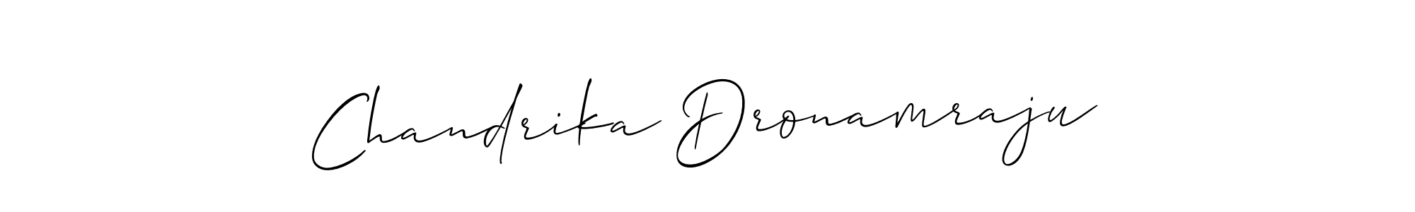 Similarly Allison_Script is the best handwritten signature design. Signature creator online .You can use it as an online autograph creator for name Chandrika Dronamraju. Chandrika Dronamraju signature style 2 images and pictures png