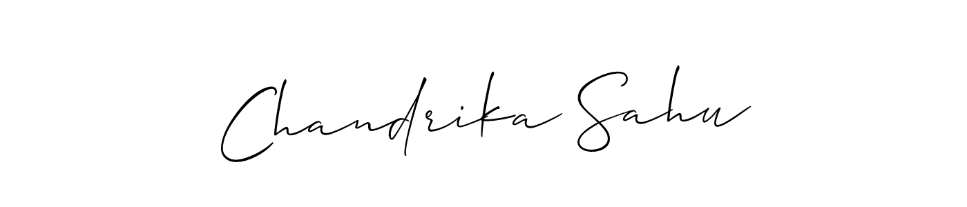 Check out images of Autograph of Chandrika Sahu name. Actor Chandrika Sahu Signature Style. Allison_Script is a professional sign style online. Chandrika Sahu signature style 2 images and pictures png