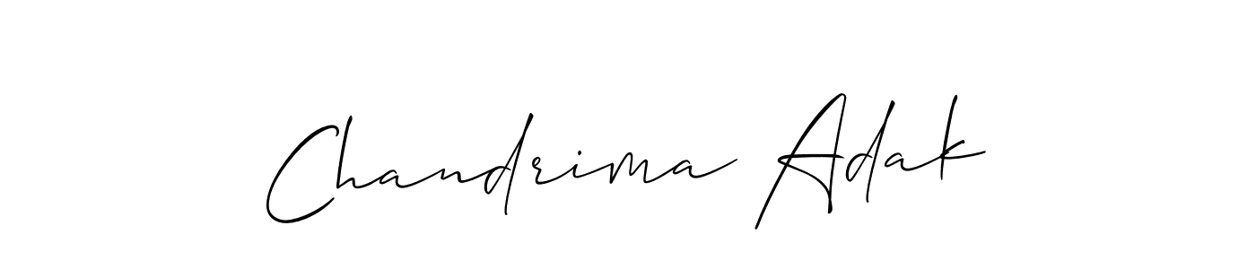 This is the best signature style for the Chandrima Adak name. Also you like these signature font (Allison_Script). Mix name signature. Chandrima Adak signature style 2 images and pictures png