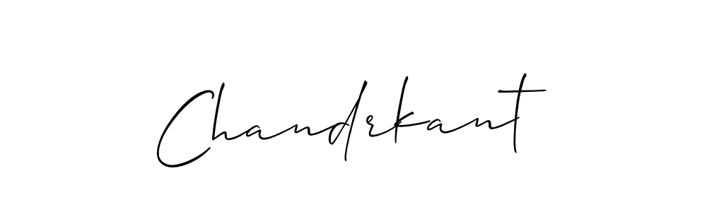 How to make Chandrkant name signature. Use Allison_Script style for creating short signs online. This is the latest handwritten sign. Chandrkant signature style 2 images and pictures png
