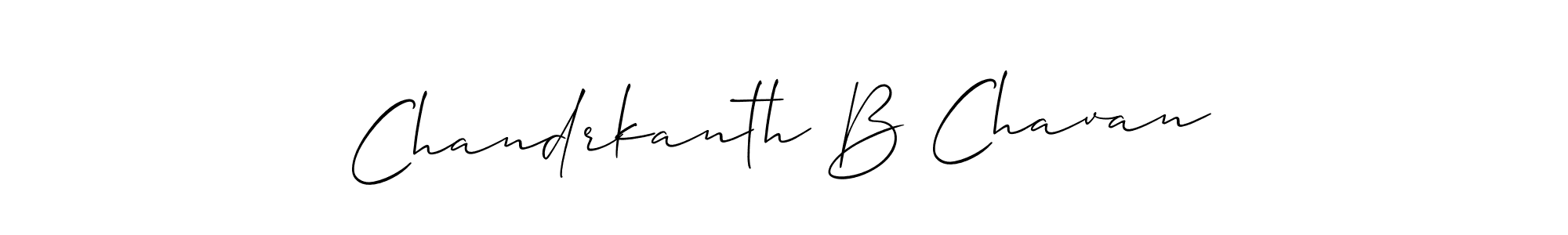Design your own signature with our free online signature maker. With this signature software, you can create a handwritten (Allison_Script) signature for name Chandrkanth B Chavan. Chandrkanth B Chavan signature style 2 images and pictures png