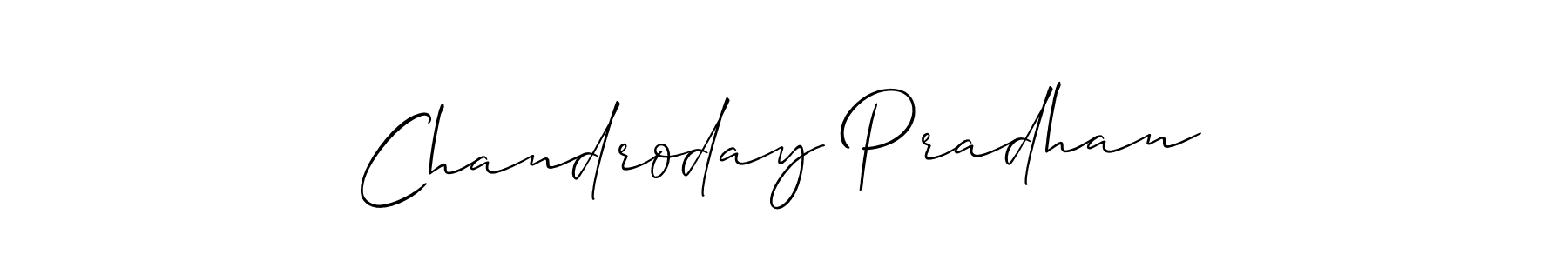 Here are the top 10 professional signature styles for the name Chandroday Pradhan. These are the best autograph styles you can use for your name. Chandroday Pradhan signature style 2 images and pictures png