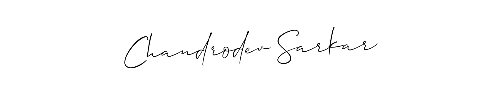 How to Draw Chandrodev Sarkar signature style? Allison_Script is a latest design signature styles for name Chandrodev Sarkar. Chandrodev Sarkar signature style 2 images and pictures png