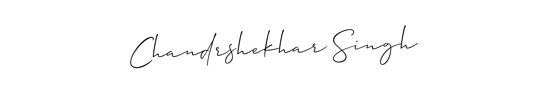 Make a beautiful signature design for name Chandrshekhar Singh. With this signature (Allison_Script) style, you can create a handwritten signature for free. Chandrshekhar Singh signature style 2 images and pictures png