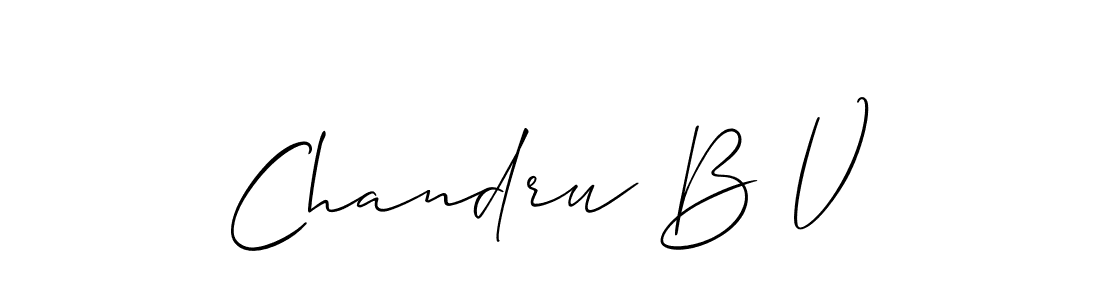 Once you've used our free online signature maker to create your best signature Allison_Script style, it's time to enjoy all of the benefits that Chandru B V name signing documents. Chandru B V signature style 2 images and pictures png
