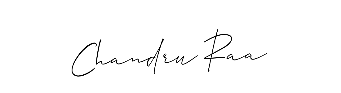 Create a beautiful signature design for name Chandru Raa. With this signature (Allison_Script) fonts, you can make a handwritten signature for free. Chandru Raa signature style 2 images and pictures png