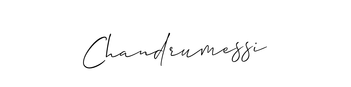Use a signature maker to create a handwritten signature online. With this signature software, you can design (Allison_Script) your own signature for name Chandrumessi. Chandrumessi signature style 2 images and pictures png