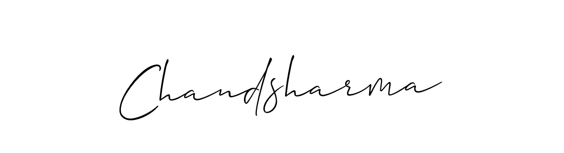 Chandsharma stylish signature style. Best Handwritten Sign (Allison_Script) for my name. Handwritten Signature Collection Ideas for my name Chandsharma. Chandsharma signature style 2 images and pictures png