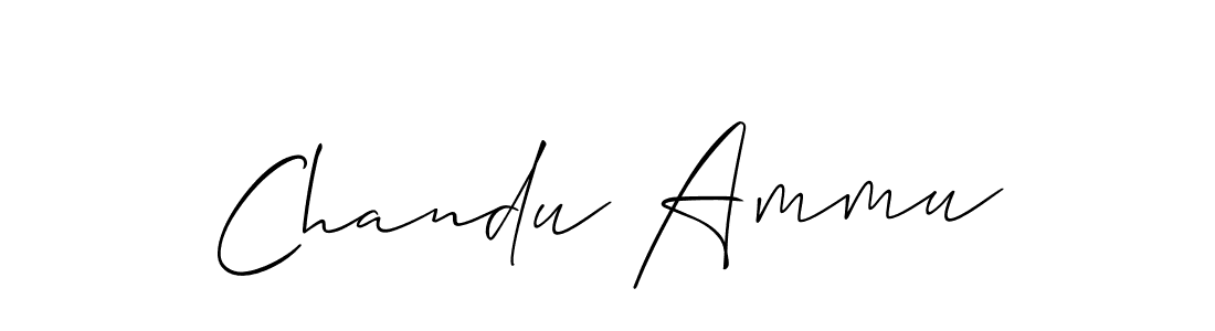 How to Draw Chandu Ammu signature style? Allison_Script is a latest design signature styles for name Chandu Ammu. Chandu Ammu signature style 2 images and pictures png