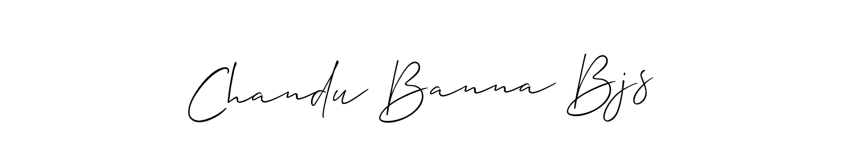 Design your own signature with our free online signature maker. With this signature software, you can create a handwritten (Allison_Script) signature for name Chandu Banna Bjs . Chandu Banna Bjs  signature style 2 images and pictures png