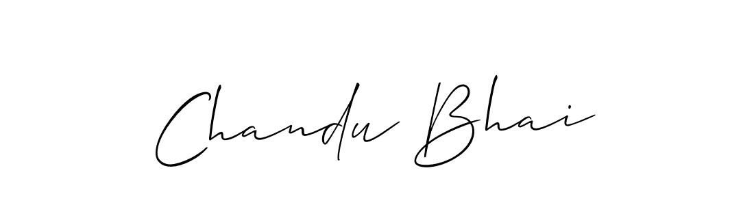 Similarly Allison_Script is the best handwritten signature design. Signature creator online .You can use it as an online autograph creator for name Chandu Bhai. Chandu Bhai signature style 2 images and pictures png