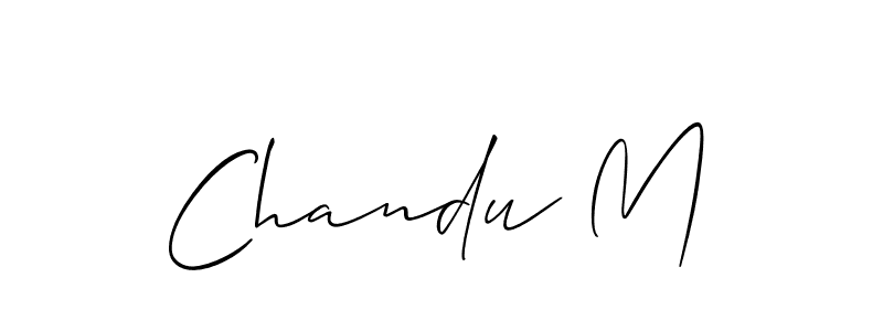 Make a beautiful signature design for name Chandu M. Use this online signature maker to create a handwritten signature for free. Chandu M signature style 2 images and pictures png