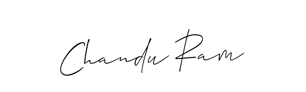 Use a signature maker to create a handwritten signature online. With this signature software, you can design (Allison_Script) your own signature for name Chandu Ram. Chandu Ram signature style 2 images and pictures png