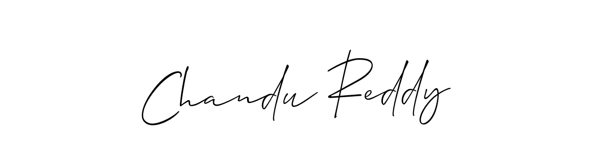 How to make Chandu Reddy signature? Allison_Script is a professional autograph style. Create handwritten signature for Chandu Reddy name. Chandu Reddy signature style 2 images and pictures png