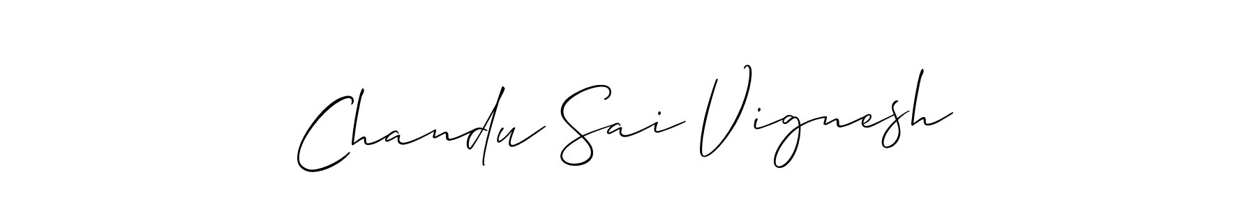 Once you've used our free online signature maker to create your best signature Allison_Script style, it's time to enjoy all of the benefits that Chandu Sai Vignesh name signing documents. Chandu Sai Vignesh signature style 2 images and pictures png