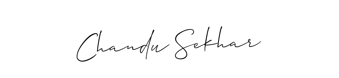 Make a short Chandu Sekhar signature style. Manage your documents anywhere anytime using Allison_Script. Create and add eSignatures, submit forms, share and send files easily. Chandu Sekhar signature style 2 images and pictures png