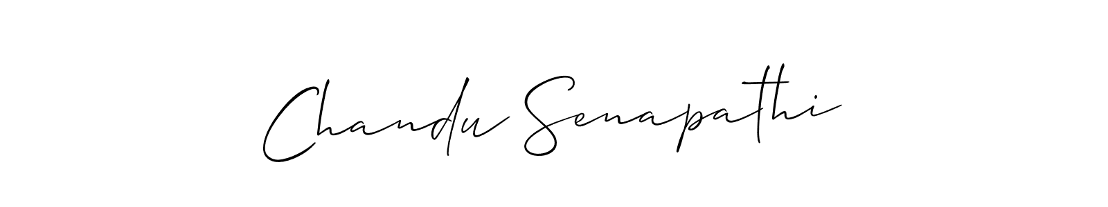 Use a signature maker to create a handwritten signature online. With this signature software, you can design (Allison_Script) your own signature for name Chandu Senapathi. Chandu Senapathi signature style 2 images and pictures png