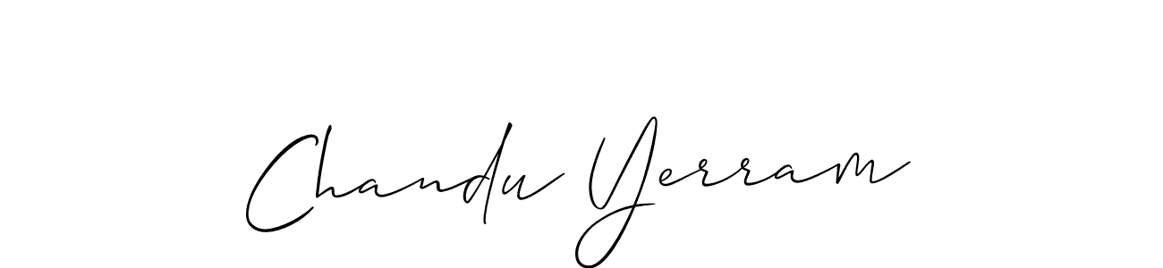 The best way (Allison_Script) to make a short signature is to pick only two or three words in your name. The name Chandu Yerram include a total of six letters. For converting this name. Chandu Yerram signature style 2 images and pictures png