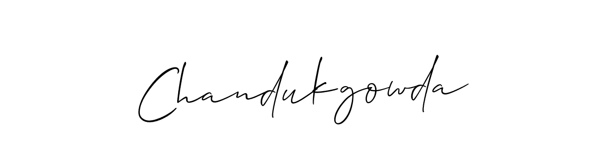 Allison_Script is a professional signature style that is perfect for those who want to add a touch of class to their signature. It is also a great choice for those who want to make their signature more unique. Get Chandukgowda name to fancy signature for free. Chandukgowda signature style 2 images and pictures png