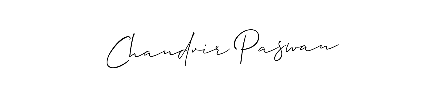 Allison_Script is a professional signature style that is perfect for those who want to add a touch of class to their signature. It is also a great choice for those who want to make their signature more unique. Get Chandvir Paswan name to fancy signature for free. Chandvir Paswan signature style 2 images and pictures png