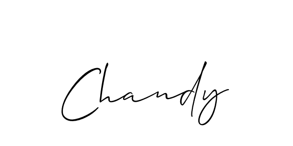 How to make Chandy name signature. Use Allison_Script style for creating short signs online. This is the latest handwritten sign. Chandy signature style 2 images and pictures png