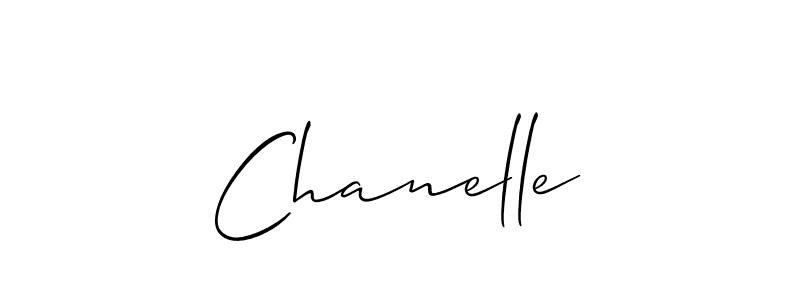 You should practise on your own different ways (Allison_Script) to write your name (Chanelle) in signature. don't let someone else do it for you. Chanelle signature style 2 images and pictures png