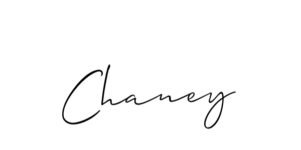 Make a beautiful signature design for name Chaney. With this signature (Allison_Script) style, you can create a handwritten signature for free. Chaney signature style 2 images and pictures png