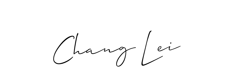 Allison_Script is a professional signature style that is perfect for those who want to add a touch of class to their signature. It is also a great choice for those who want to make their signature more unique. Get Chang Lei name to fancy signature for free. Chang Lei signature style 2 images and pictures png