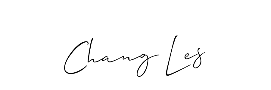 How to make Chang Les signature? Allison_Script is a professional autograph style. Create handwritten signature for Chang Les name. Chang Les signature style 2 images and pictures png