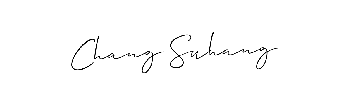 How to Draw Chang Suhang signature style? Allison_Script is a latest design signature styles for name Chang Suhang. Chang Suhang signature style 2 images and pictures png