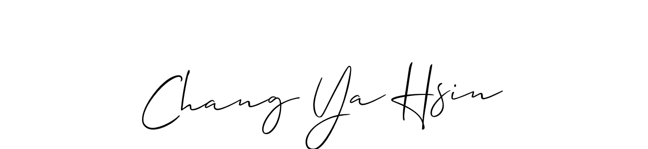 Chang Ya Hsin stylish signature style. Best Handwritten Sign (Allison_Script) for my name. Handwritten Signature Collection Ideas for my name Chang Ya Hsin. Chang Ya Hsin signature style 2 images and pictures png