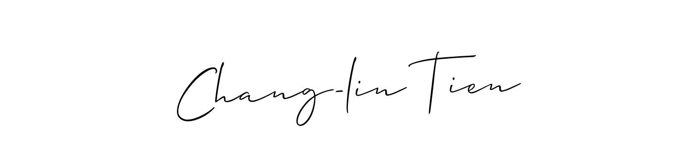 Also we have Chang-lin Tien name is the best signature style. Create professional handwritten signature collection using Allison_Script autograph style. Chang-lin Tien signature style 2 images and pictures png