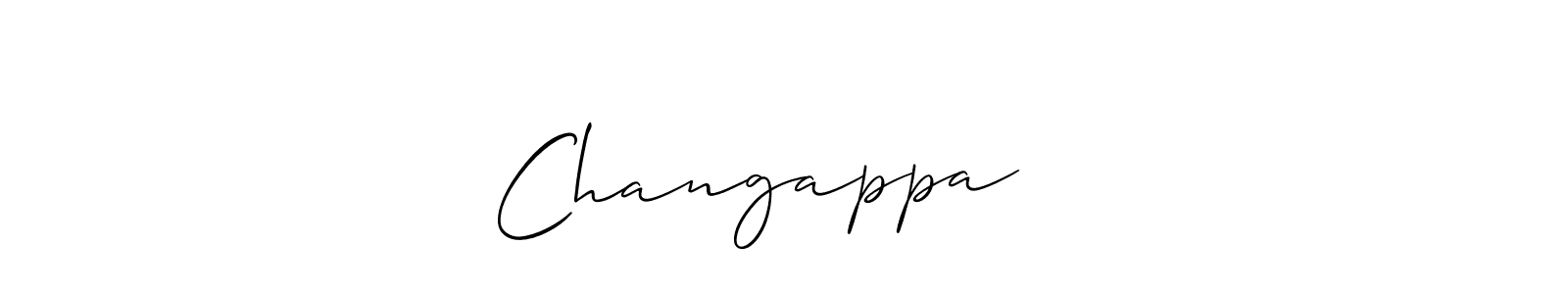 How to make Changappa ❤️ name signature. Use Allison_Script style for creating short signs online. This is the latest handwritten sign. Changappa ❤️ signature style 2 images and pictures png