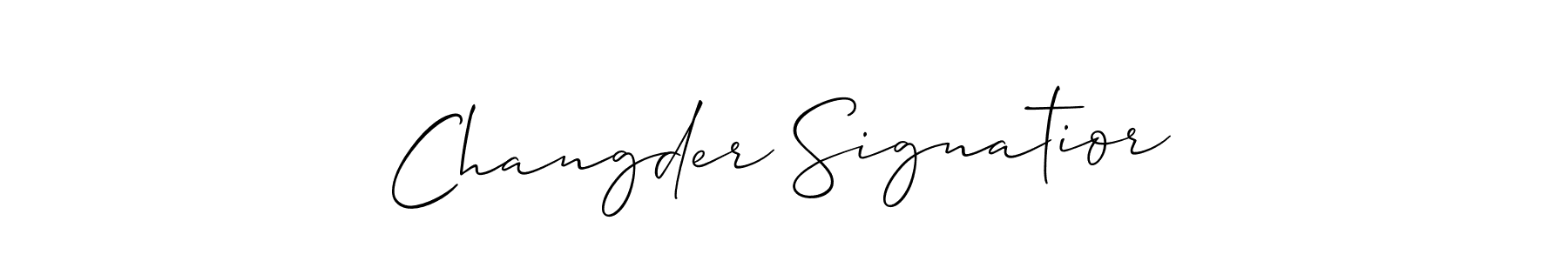 Changder Signatior stylish signature style. Best Handwritten Sign (Allison_Script) for my name. Handwritten Signature Collection Ideas for my name Changder Signatior. Changder Signatior signature style 2 images and pictures png