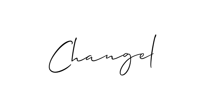 It looks lik you need a new signature style for name Changel. Design unique handwritten (Allison_Script) signature with our free signature maker in just a few clicks. Changel signature style 2 images and pictures png
