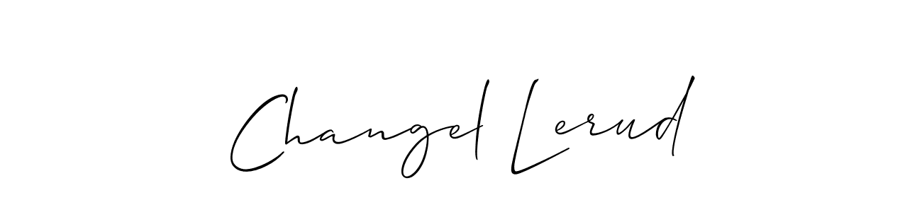Similarly Allison_Script is the best handwritten signature design. Signature creator online .You can use it as an online autograph creator for name Changel Lerud. Changel Lerud signature style 2 images and pictures png