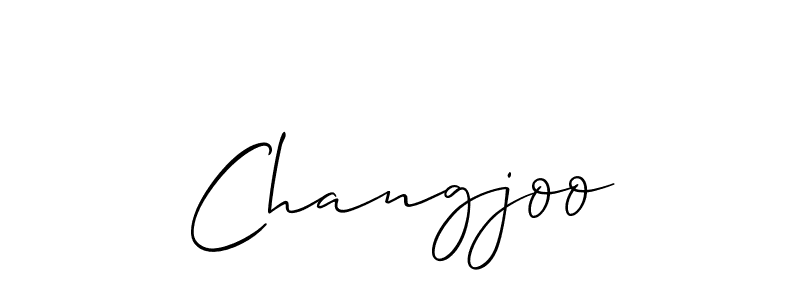 How to Draw Changjoo signature style? Allison_Script is a latest design signature styles for name Changjoo. Changjoo signature style 2 images and pictures png