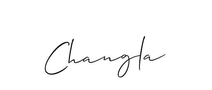 Also You can easily find your signature by using the search form. We will create Changla name handwritten signature images for you free of cost using Allison_Script sign style. Changla signature style 2 images and pictures png