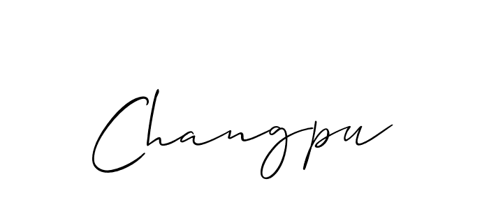 Changpu stylish signature style. Best Handwritten Sign (Allison_Script) for my name. Handwritten Signature Collection Ideas for my name Changpu. Changpu signature style 2 images and pictures png