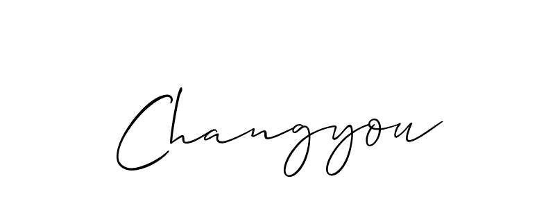 Similarly Allison_Script is the best handwritten signature design. Signature creator online .You can use it as an online autograph creator for name Changyou. Changyou signature style 2 images and pictures png