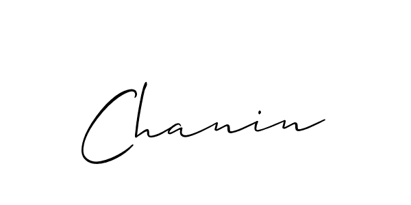 Chanin stylish signature style. Best Handwritten Sign (Allison_Script) for my name. Handwritten Signature Collection Ideas for my name Chanin. Chanin signature style 2 images and pictures png