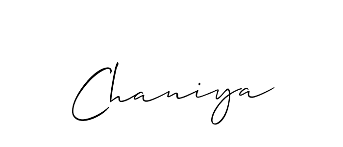 Also we have Chaniya name is the best signature style. Create professional handwritten signature collection using Allison_Script autograph style. Chaniya signature style 2 images and pictures png